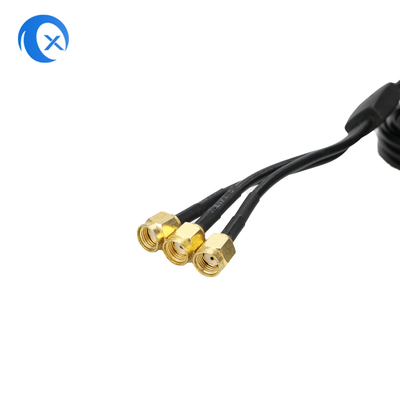 2.4G / 5G ثلاثي 7dBi الهوائي واي فاي بلوتوث اللاسلكي الموسع الهوائي المغناطيسي الصعود الهوائي مع RP-SMA ذكر
