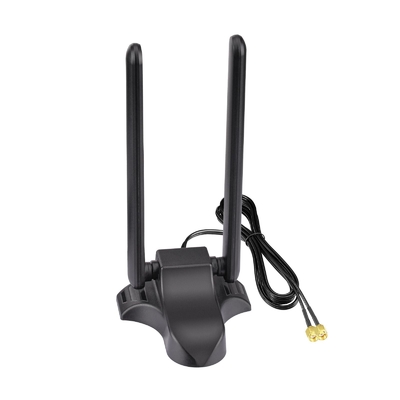هوائي واي فاي 6E ثلاثي النطاق 2.4GHz 5GHz 6GHz القاعدة المغناطيسية هوائي واي فاي RP-SMA رابط لجهاز كمبيوتر كمبيوتر سطح المكتب جهاز توجيه لاسلكي