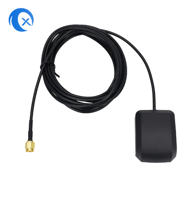 1575.42MHz 27dBi هوائي GPS مع اثنين من تضخيم السيارة DVD الملاحة GPS هوائي نشط 3m متر SMA
