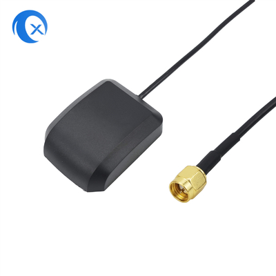 1575.42MHz 27dBi هوائي GPS مع اثنين من تضخيم السيارة DVD الملاحة GPS هوائي نشط 3m متر SMA