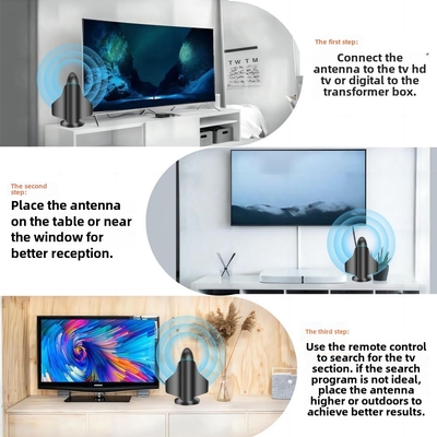 هوائي تلفزيون رقمي جديد 4K HD طويل المدى مع تعزيز الإشارة للتلفزيون الذكي وجميع التلفزيونات للقنوات المحلية الداخلية والخارجية