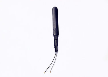 هوائي أسود GSM SMA انحناء البلاستيك PCB SMA مع كابل RG113