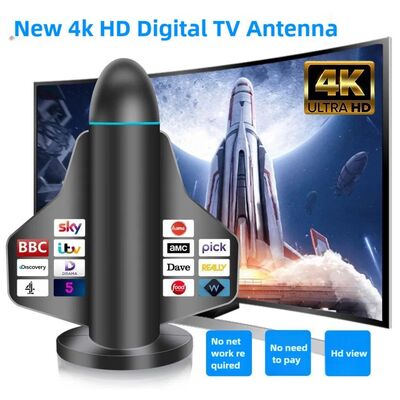 هوائي تلفزيون رقمي جديد 4K HD طويل المدى مع تعزيز الإشارة للتلفزيون الذكي وجميع التلفزيونات للقنوات المحلية الداخلية والخارجية