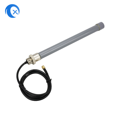 4G Omni Fiberglass Antenna 5dBi، 800/1800 / 2600MHz Multiband، خارجي، كابل 3m، رمادي