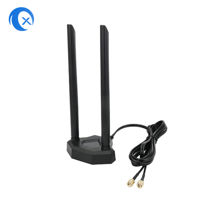 2.4 / 5.8g ثنائي النطاق 5dBi المغناطيسي جبل هوائي موسع واي فاي لبطاقة PCI PCI